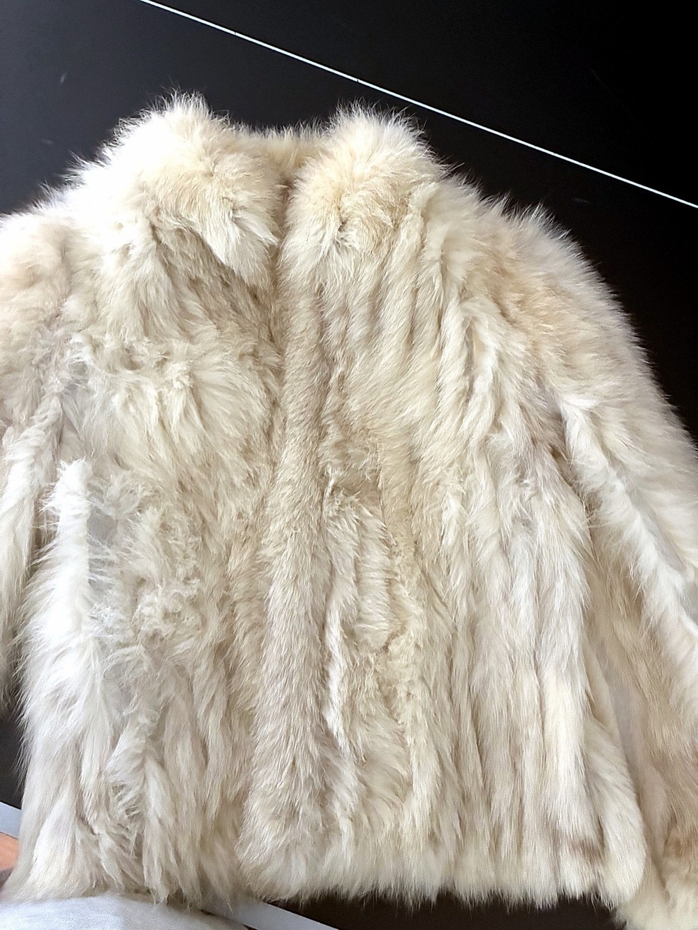 VINTAGE ELAN NORWEGIAN BULE FOX FUR COAST SIZE S